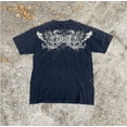 thumbnail image 3 of Camiseta de algodón de gran tamaño con estampado de rock and roll, estilo callejero, estilo retro americano, estilo gótico, informal, cuello redondo, estilo punk, Y2K, 3 of 5