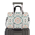 thumbnail image 2 of FORMRS 16" Laptop Bag Carrying Sleeve Case with Handle Travel Shoulder Briefcase, Green Geometric Pattern, 2 of 8