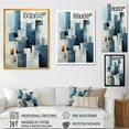 thumbnail image 4 of Designart "Nautical Shapes in Blue and White V" Coastal Framed Wall Art - Coastal Blue Coastal Minimalism Living Room Framed Canvas Art, 4 of 6