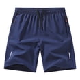 thumbnail image 6 of Lumtrix Men’s Athletic Running Shorts Lightweight Workout Gym Shorts with Zipper Pockets for Basketball Hiking Blue XL, 6 of 6