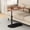 Wood, variant on C Shaped Side Table Adjustable Height, 360°Swivel C Shaped End Table, Couch Side Tables That Slide Under, Small Coffee C Table End Table for Sofa/Bed/Bathtub, Rotating Elevate Tabletop (black)