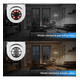 thumbnail image 5 of 2pcs Cámara  Blossom De Seguridad Wifi De 360° Visión Nocturna Alarma blanco, 5 of 5