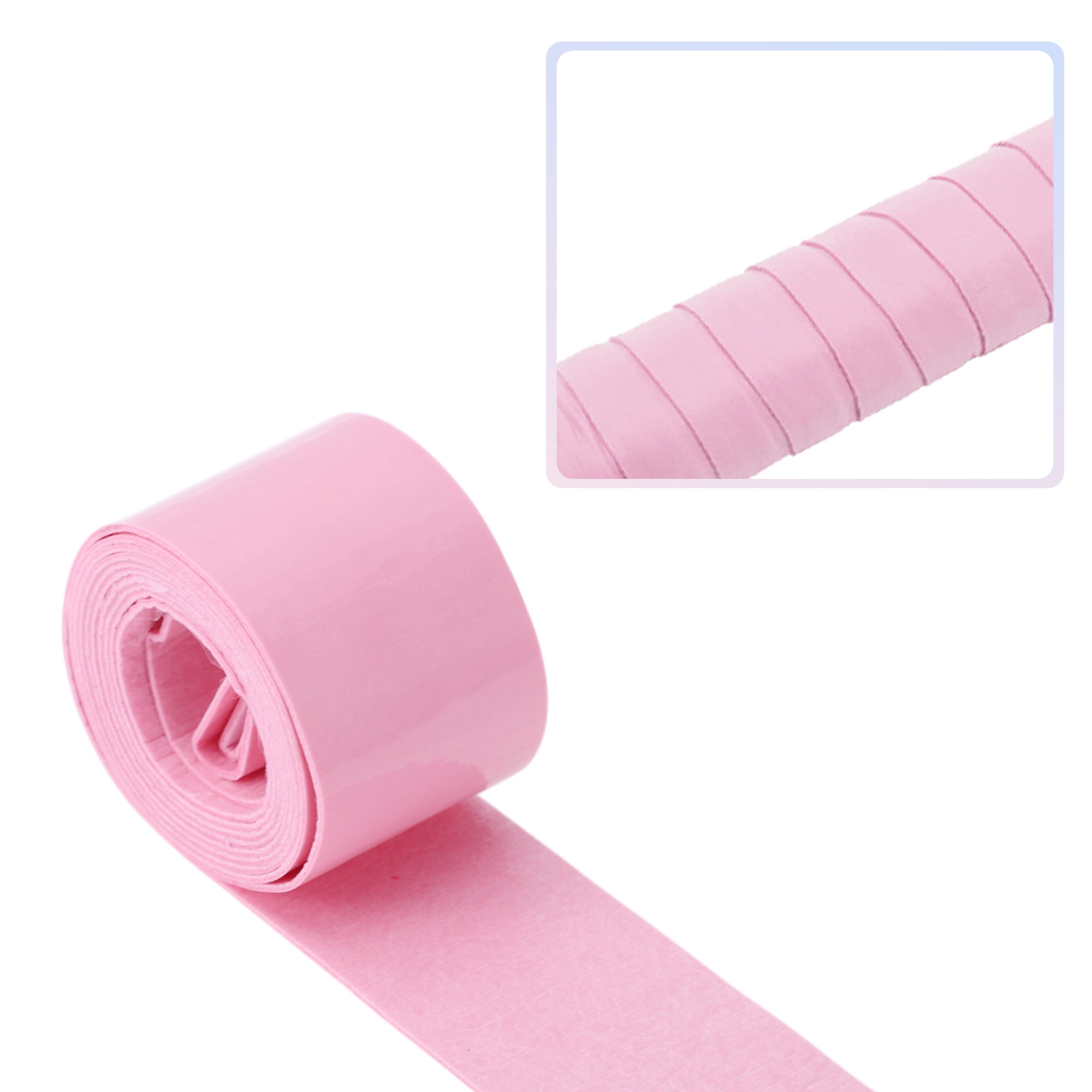 Unique Bargains 2 Pcs Durable Tennis Racket Grip Tape Light pink