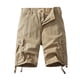 thumbnail image 1 of pstuiky Pantalones cortos de entrenamiento para hombre, Pantalones cortos cargo de talla grande para hombre, con múltiples bolsillos, holgados, para playa y verano, 1 of 3