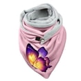 thumbnail image 1 of Foulard Boutonnée Chaude en Coton Imprimé Papillon Coloré pour Femmes, 1 of 3