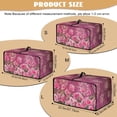 thumbnail image 2 of ZIATUBLES Toaster Oven Cover Decorative Kitchen Appliance Dust Cover Stain Resistant Countertop Organizer with Top Handle, Machine Washable, Size M, Rose Mandala Print, 2 of 8