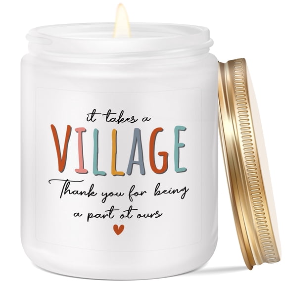 7oz White Matte Glass Candle, Lavender Scented, Thank You Gift, Aromatherapy Candle for Home, Gift for Friend Family