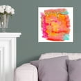 thumbnail image 3 of Wynwood Studio Abstract Wall Art Canvas Prints 'New Yorker in Spring' Home Décor, 20" x 20", Orange, Pink, 3 of 5