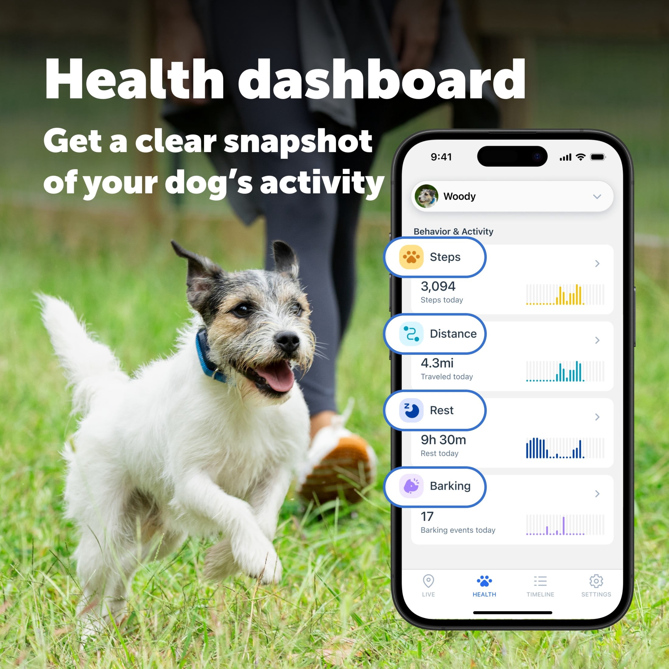 PetSafe GPS Dog Tracker, Real-Time Tracking, Subscription Required | Escape Alerts and Notifications  Activity Monitoring