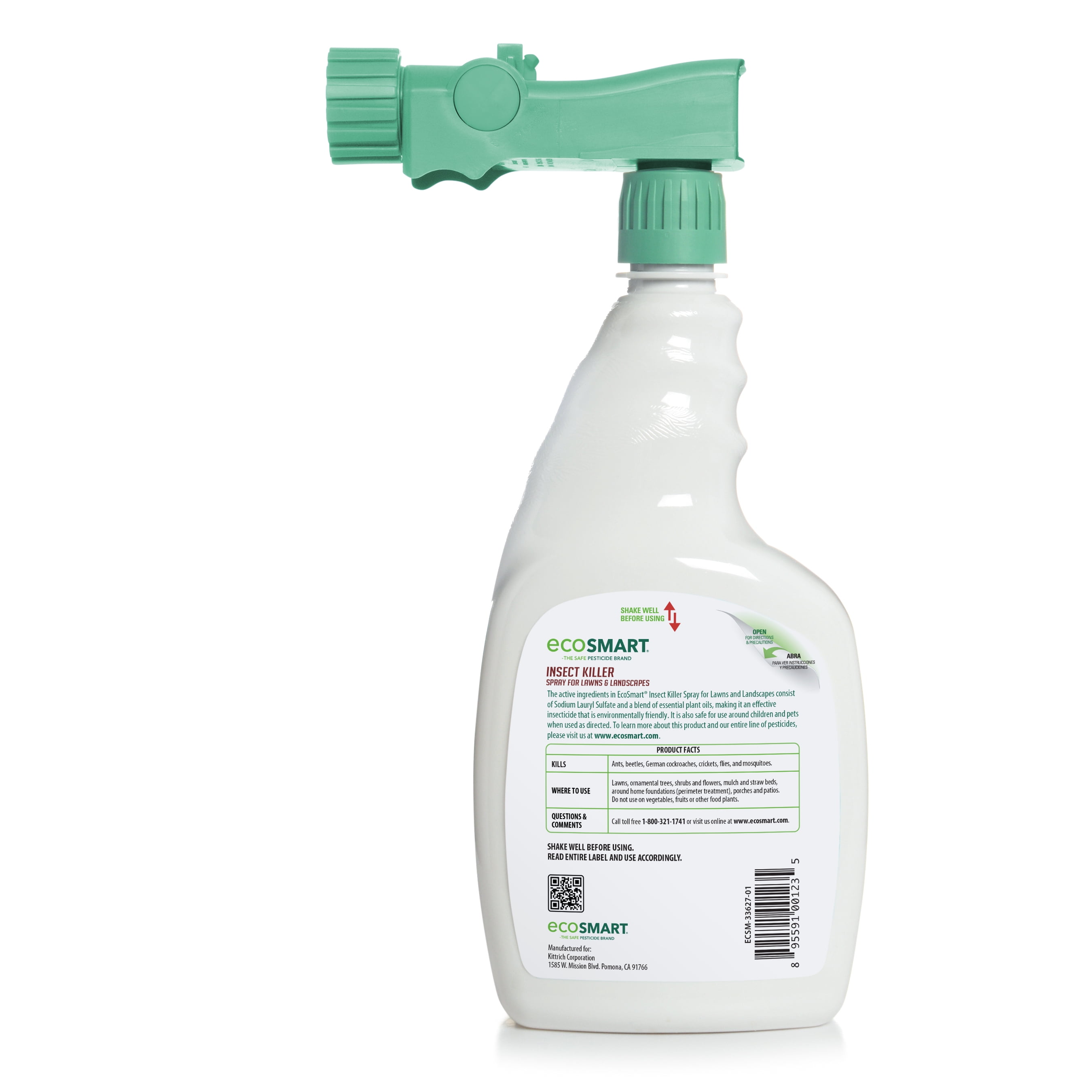 EcoSmart Natural, Plant-Based Insect Killer for Lawns and Landscaping, 32 Ounce Hose End Sprayer Bottle