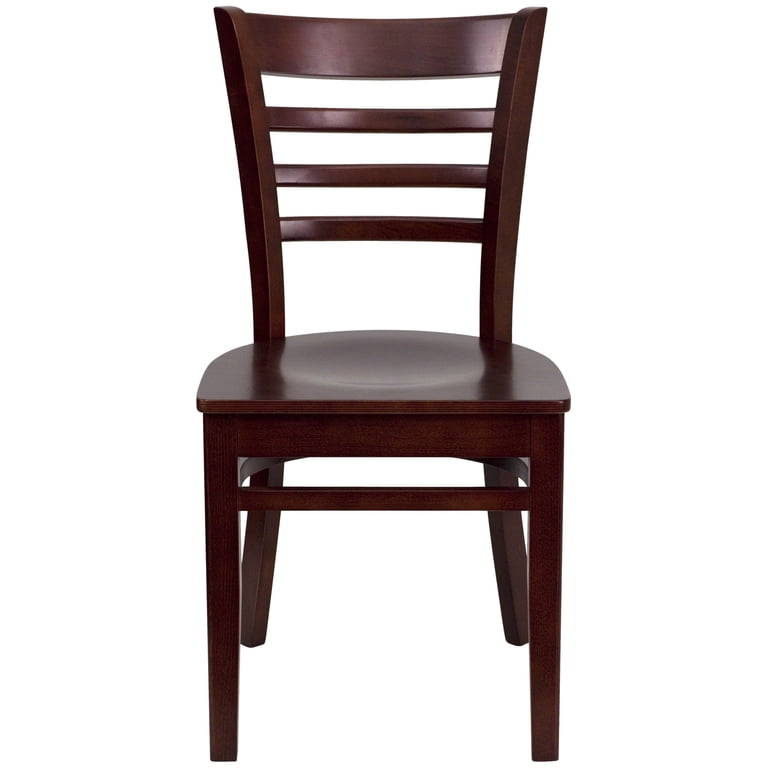 Flash Furniture Hercules Ladder Back Chair, Mahogany photo 5