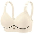 thumbnail image 2 of Blczomt Push Up Bras for Women Full Coverage Lift Seamless Soft White Everyday Bras, 2 of 3