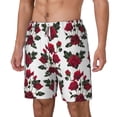 thumbnail image 2 of Balery Rose Flowers Mens Swim Trunks Swim Shorts for Men Quick Dry Inseam Beach Shorts with Compression Liner Pocket-3X-Large, 2 of 9