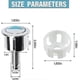 thumbnail image 2 of Dual Flush Push Button Replacement for Toilet Cistern Tank, Compatible with Ideal Flush System, 2 of 5