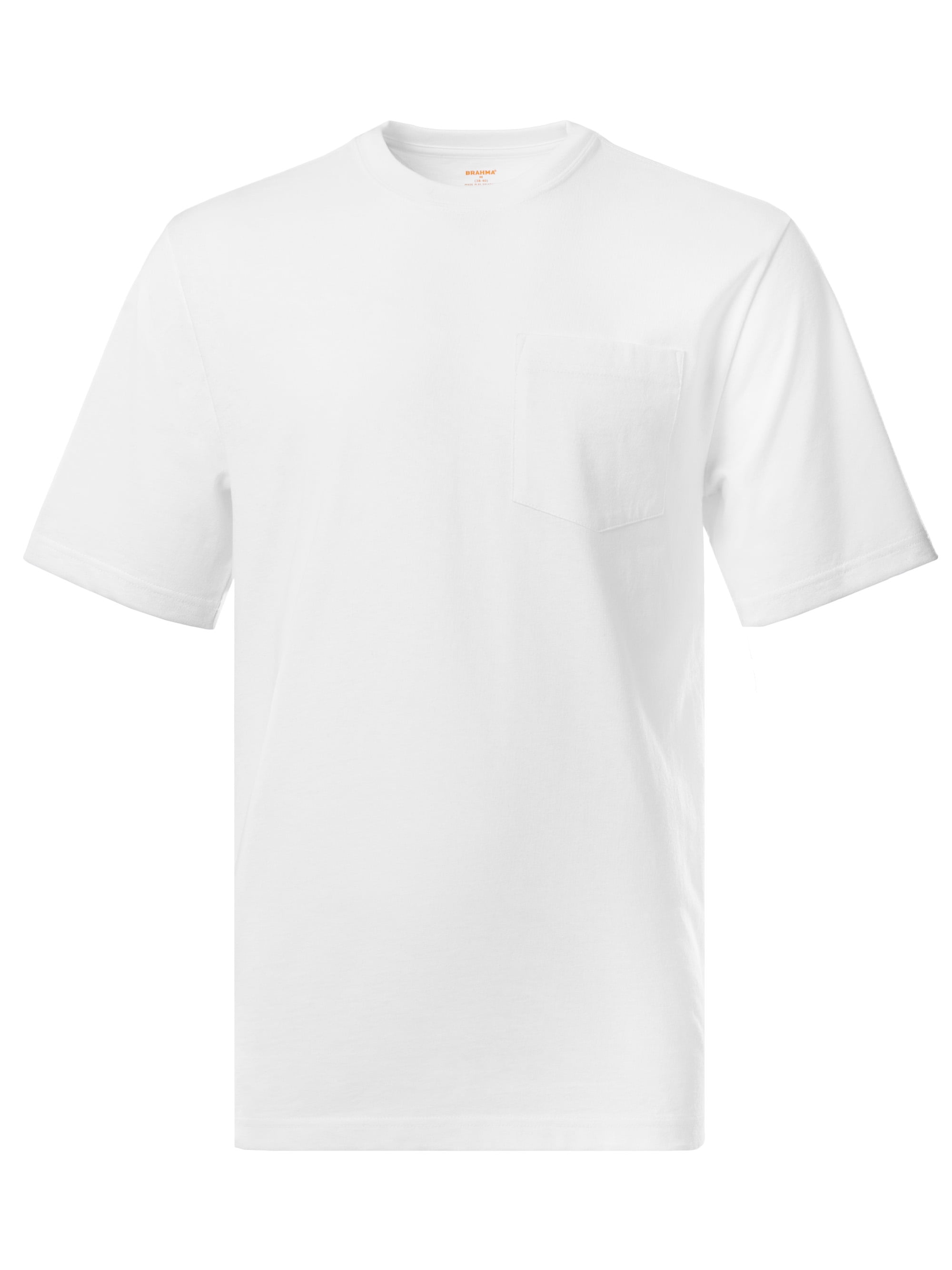 Brahma Men's Short Sleeve Workwear T-Shirt, Size S-4XLT (Men's, Big Men's, and Tall)