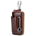 thumbnail image 1 of Laklulu Bolso para llaves de cuero para hombre, bolso multifuncional para llaves con control remoto para el hogar, 1 of 5
