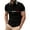 Black, variant on Men's Polo Shirts Men's Short Sleeve Button Front Polo Shirt Italian Flag Print Casual Top Lightweight Breathable Performance Theme Style Black L