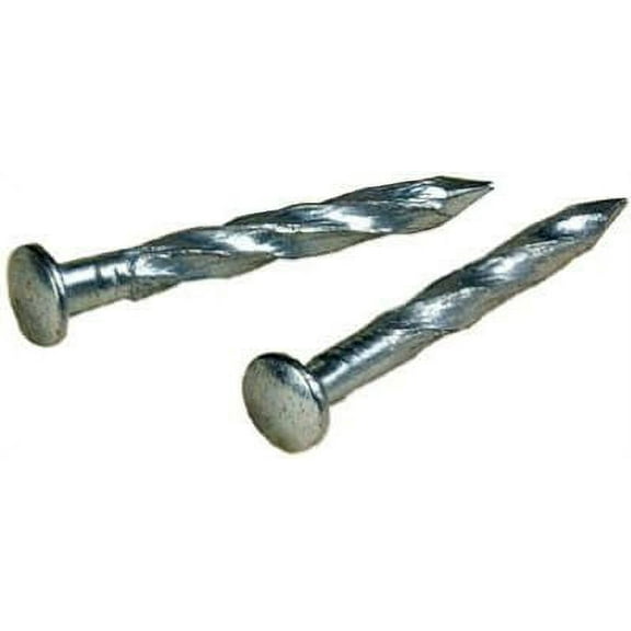 3D X 7/8" Long Oval Spiral Molding Nails Plated .08 Diameter Nails