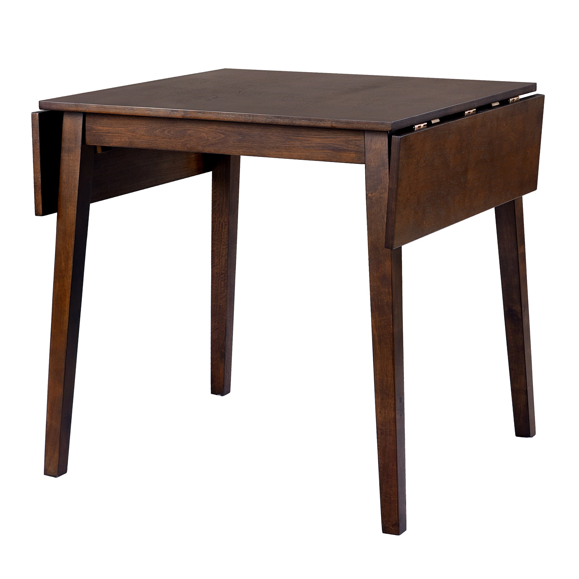 Euroco 29"- 45" Extendable Dining Table for 4, Folding Kitchen Table with Wood Legs for Kitchen, Dining Room,Living Room,Small Spaces,Brown
