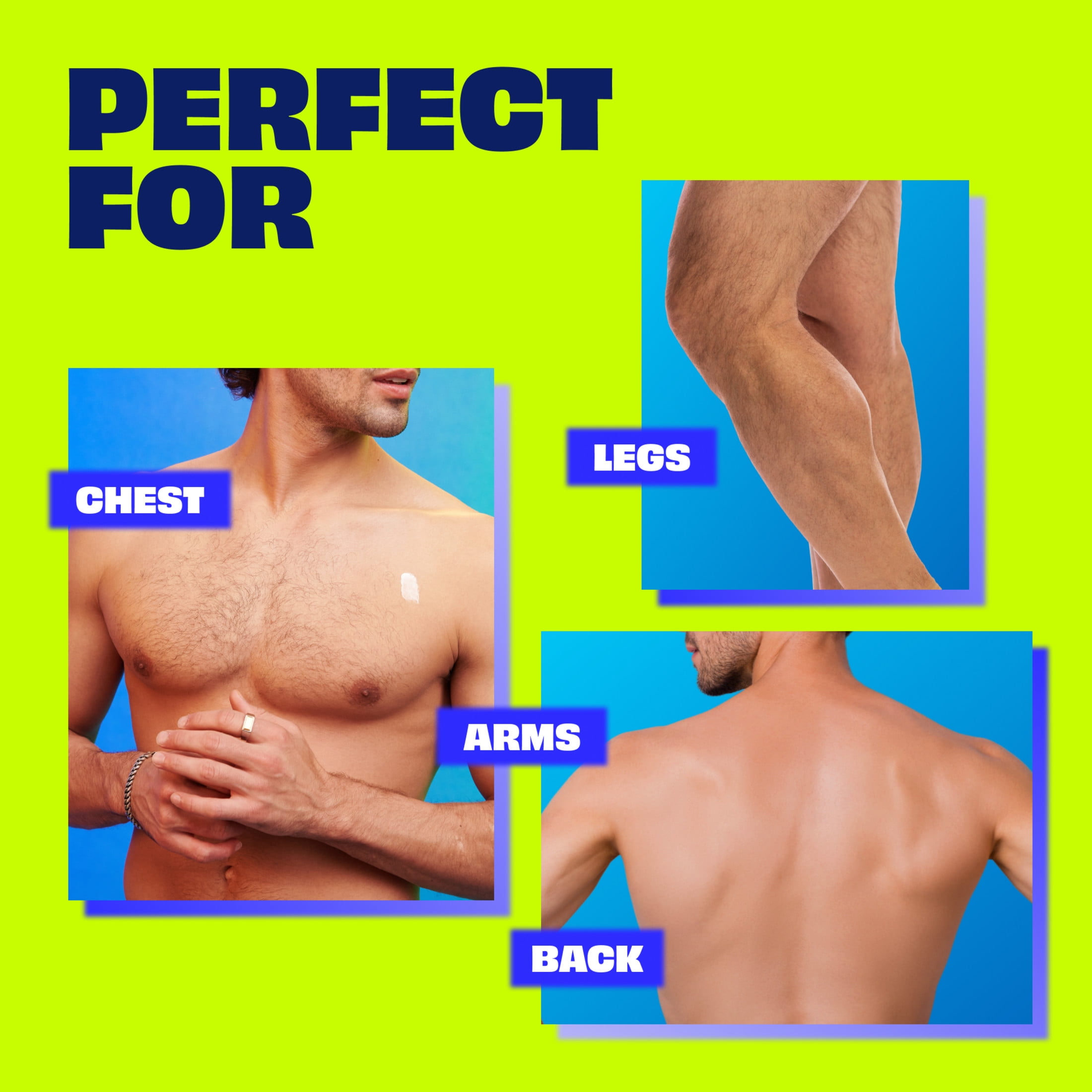 Nair Men Body Hair Remover Cream, Body Hair Removal Cream for Men, 12 oz