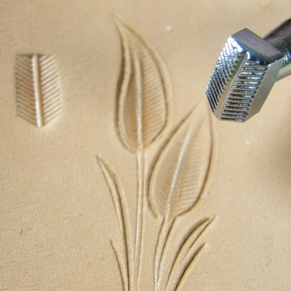 Leather Stamping Tool, Lined Figure Carving Stamp, F121, Leather Stamping Tool Stamp, Craft Japan Leathercraft Tool