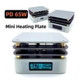 thumbnail image 4 of PD65W Mini Hot Plate SMD Preheater Preheating Rework Station PCB Board Soldering Desoldering Heating Plate LED Strip Repair Tool ,Three-side cooling hole, 4 of 7