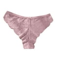 thumbnail image 4 of Sunvit-Panties Womens Pink Lace Panties, Size L - Nylon Spandex, Low Rise with Scalloped Edges, Comfortable Breathable Floral Lace Underwear for Daily & Special Occasions, 4 of 7