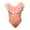 Orange, variant on FRSASU Toddler Baby Kids Girls Ruffles Solid One-Piece Swimsuit Bathing Beach Swimwear