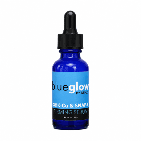 Nexus Peptides BlueGlow Firming Face Serum, Ghk-Cu & Snap-8, 1 oz
