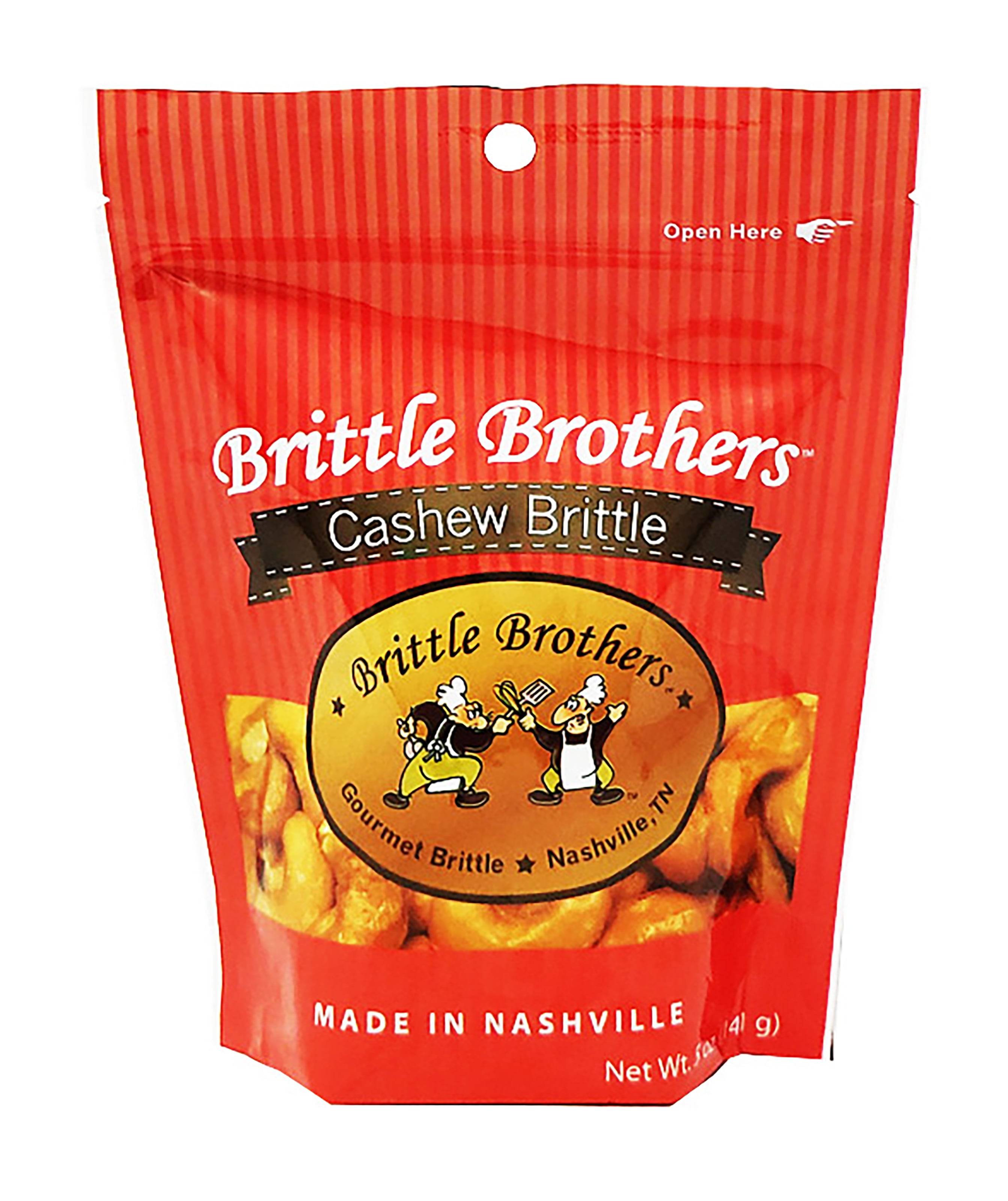 Brittle Brothers Cashew Brittle 5 oz. Bag Voted 1 4x’s more Nuts