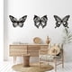 thumbnail image 2 of 3 Uds Mariposa Metal DecoracióN de Pared Negro Mariposa Metal Pared Colgante DecoracióN Granja RúStica Hogar Oficina Dormitorio DecoracióN, 2 of 5