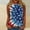 #250422A379 Multicolor, variant on Aloohaidyvio Plus Size American Flag Tank Top Women Sexy V Neck Sleeveless Patriotic Shirt USA Flag 4th of July Tee Tops