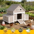 thumbnail image 5 of PETSCOSSET Large Chicken Coop Outdoor, Expandable Hen House with 6 Nesting Boxes & 3 Perches for 2-5 Chickens, 5 of 10