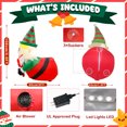 thumbnail image 4 of Papá Noel inflable navideño OurWarm de 3,5 pies que se asoma por la ventana, decoración navideña que explota con luces LED, decoración para jardín exterior, 4 of 5