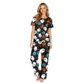 thumbnail image 3 of Family Matching Halloween Pajamas Set - 2 Piece Pumpkin Ghost Print Short Sleeve Top & Pants Sleepwear, Matching Halloween Nightclothes for Family for S Pjs, 3 of 8