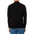 thumbnail image 3 of Superdry Longsleeved Cotton Pique Polo Shirt, Black, 3 of 5