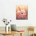 thumbnail image 2 of GOSMITH Lop Eared White Rabbit Cute Bunny Funny Whimsical Animal Art Print Poster Image and Overall SizeF, 2 of 4