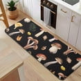 thumbnail image 5 of Brown Mushroom Leaf Black Pattern Kitchen Rug Mat,Kitchen Runner Rugs Non Skid Washable,Decorative Kitchen Floor Mats for Kitchen,Sink,Laundry,17"x47.2", 5 of 7