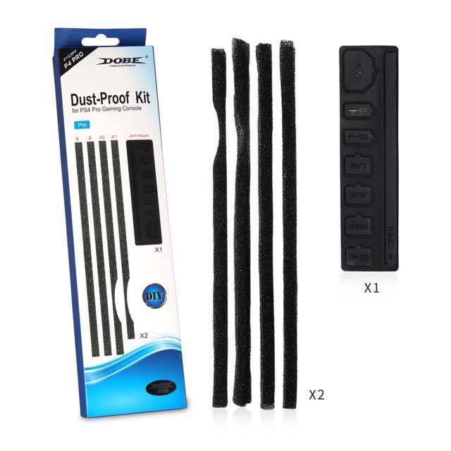 Kits de paquete de tapón de malla de funda a prueba de polvo para consola de juegos PS4 Pro Universal Accesorios Electrónicos
