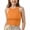 Orange, variant on YOUYEDIAN Girls Halter Tank Tops - Kids Athletic Soft Undershirt Sleeveless Shirts Ribbed Knit High Neck Crop Top for Gym Yoga (Pink, 9-10 Years)