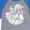 thumbnail image 3 of Frozen 2 - Anna Elsa Rainbow - Toddler And Youth Raglan Graphic T-Shirt, 3 of 4