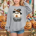 thumbnail image 2 of Towmus Girl Sweatshirts Halloween Ghost Cute Print Shirt Long Sleeve Pullover 6-12 Years Fall Tops, 2 of 5