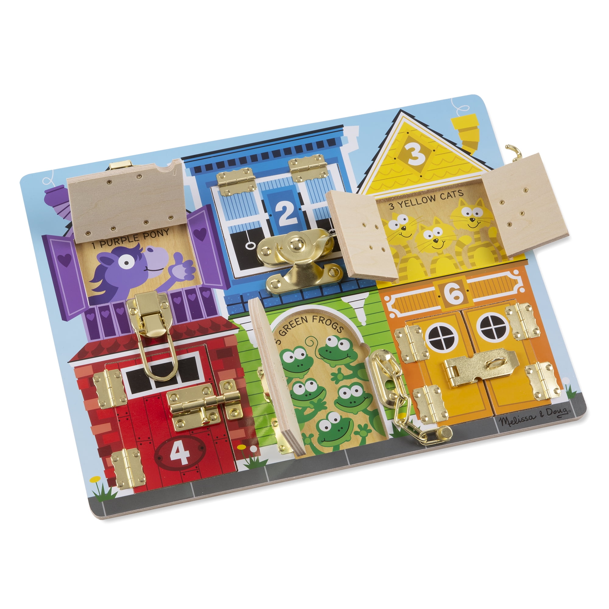 Melissa & Doug Latches Wooden Activity Board