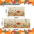 thumbnail image 3 of Fall Flower Kitchen Mat Set of 2,Autumn Mushroom Kitchen Rug,Thanksgiving Holiday Creative Decor Anti Fatigue Waterproof Stain Resistant Floor Rug Non Slip Cushioned Floor Mat 17x29 and 17x47 in, 3 of 6