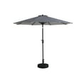 thumbnail image 3 of Westin Outdoor 9 Ft Patio Market Umbrella with Tilt & Crank, Gray /White Stripe, 3 of 6