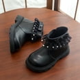 thumbnail image 6 of LvhaoGJOB Girls' Ankle Boots - Lace-Up Design, Side Zipper & Thick Platform Sole, 6 of 9