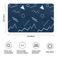 thumbnail image 3 of 20x32 Inch Ultra Soft Faux Bath Mat Non Slip Absorbent Microfiber Bathroom Rug, Colorful Bricks, Patterns, 3 of 5