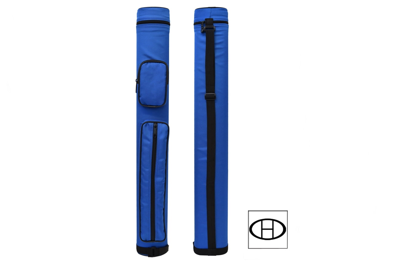 Delta 2x2 Nylon Billiards Pool Cue Stick Case w/ Dividers (Blue) 2