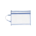 thumbnail image 2 of Bolsa de malla de gran capacidad con diseño de doble capa transparente: estuche con cremallera para organizar tareas, exámenes y documentos con asa., 2 of 6