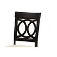 thumbnail image 6 of Baxton Studio Charlottle Modern Grey Fabric and Dark Brown Finished Wood 5-Piece Dining Set, 6 of 7